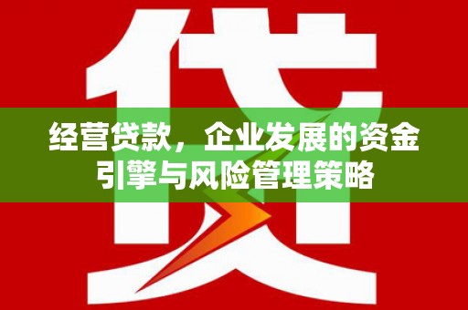 凤县经营贷款，企业发展的资金引擎与风险管理策略