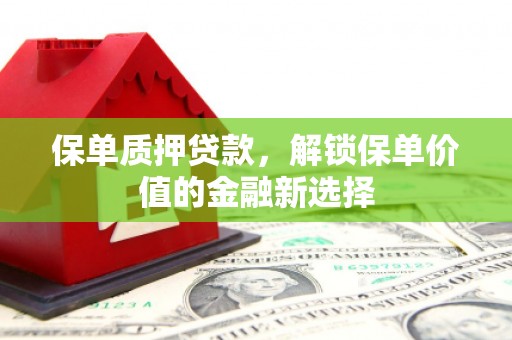 凤县保单质押贷款，解锁保单价值的金融新选择