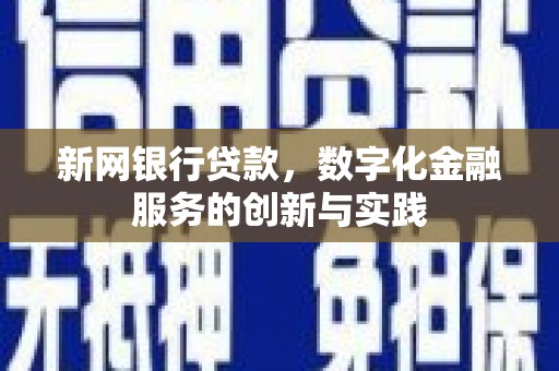 凤县新网银行贷款，数字化金融服务的创新与实践