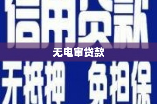 凤县无电审贷款