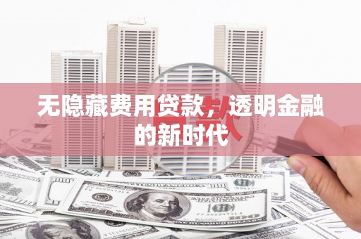 凤县无隐藏费用贷款，透明金融的新时代