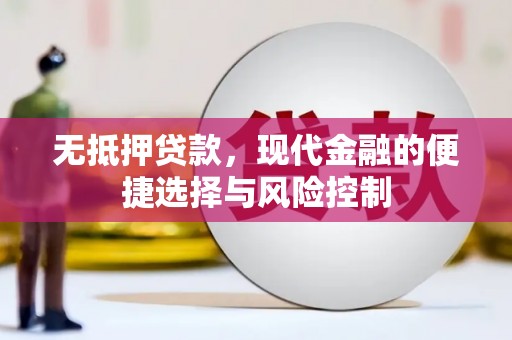 凤县无抵押贷款，现代金融的便捷选择与风险控制