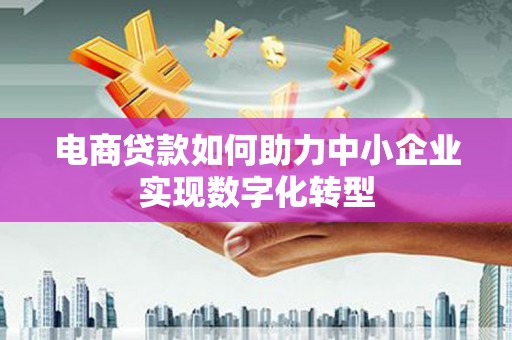 凤县电商贷款如何助力中小企业实现数字化转型