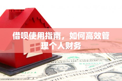 凤县借呗使用指南，如何高效管理个人财务