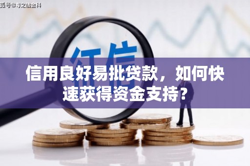 凤县信用良好易批贷款，如何快速获得资金支持？