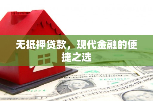 凤县无抵押贷款，现代金融的便捷之选