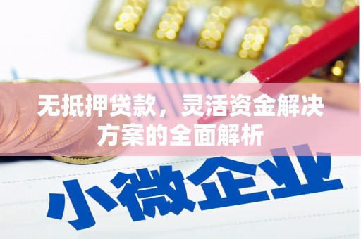 凤县无抵押贷款，灵活资金解决方案的全面解析