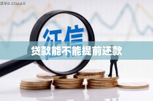 凤县贷款能不能提前还款