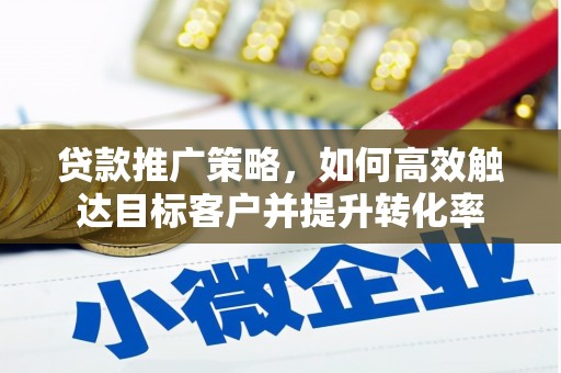 凤县贷款推广策略，如何高效触达目标客户并提升转化率