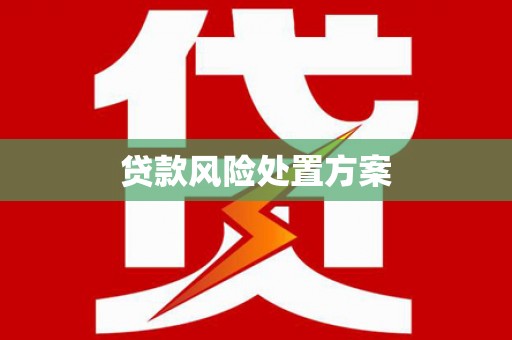 凤县贷款风险处置方案