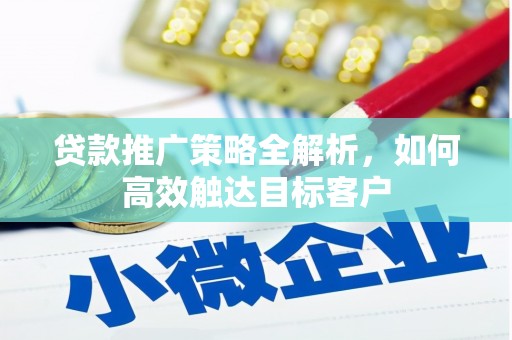 凤县贷款推广策略全解析，如何高效触达目标客户