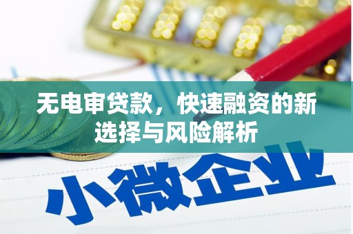 凤县无电审贷款，快速融资的新选择与风险解析