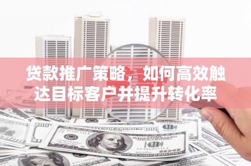 凤县贷款推广策略，如何高效触达目标客户并提升转化率