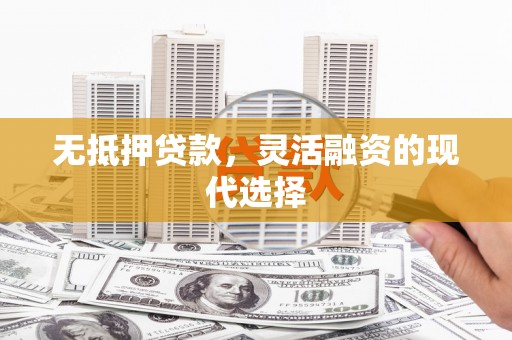 凤县无抵押贷款，灵活融资的现代选择