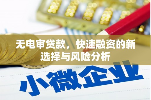 凤县无电审贷款，快速融资的新选择与风险分析