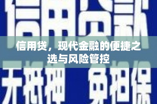 凤县信用贷，现代金融的便捷之选与风险管控