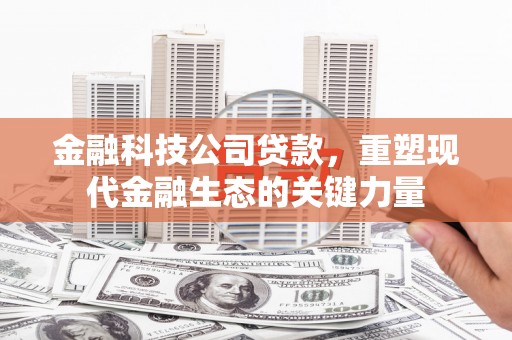 凤县金融科技公司贷款，重塑现代金融生态的关键力量