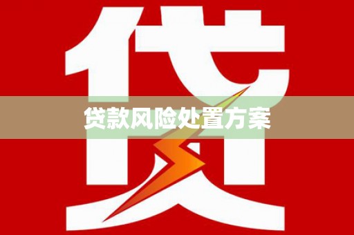 凤县贷款风险处置方案