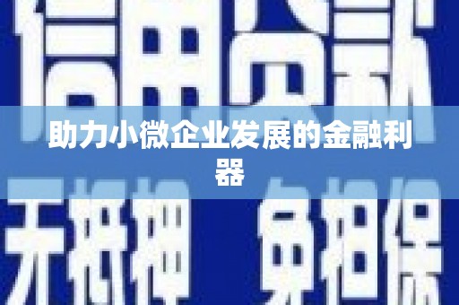 凤县助力小微企业发展的金融利器