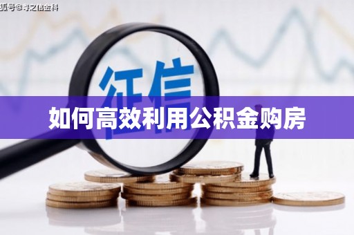 凤县如何高效利用公积金购房