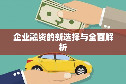 凤县企业融资的新选择与全面解析